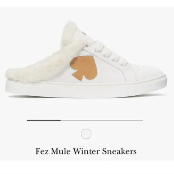 Kate Spade Fez Mule Winter Lace Up Lined Sneakers - Picture 4 of 10